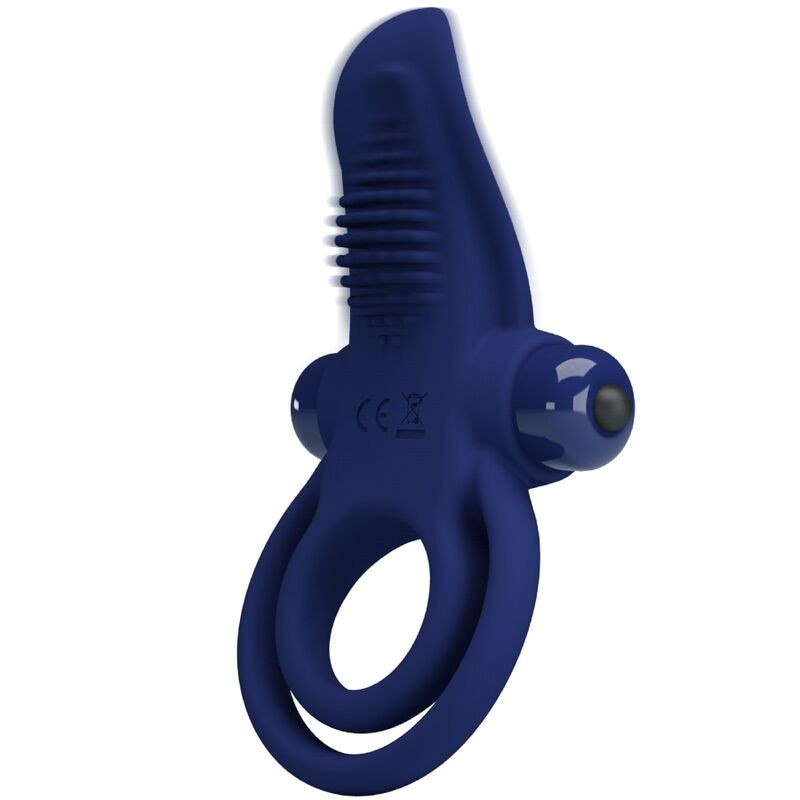 PRETTY LOVE BRONSON DOBLE ANILLO CON VIBRACIaN AZUL