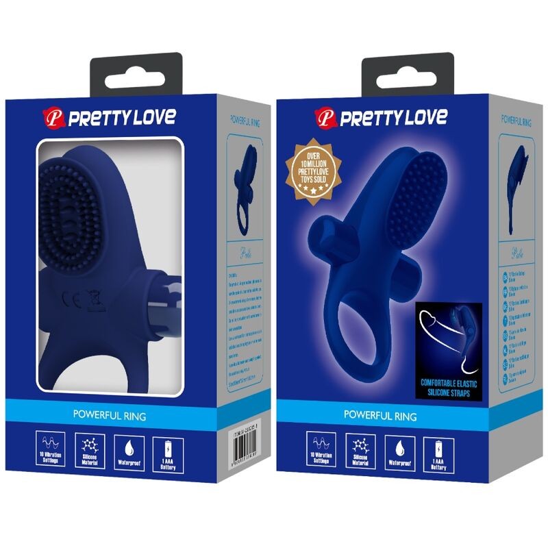 PRETTY LOVE PALLE ANILLO CON VIBRACIaN AZUL