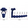 PRETTY LOVE AJMAL ANILLO VIBRADOR CON PLUG AZUL