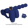 PRETTY LOVE AJMAL ANILLO VIBRADOR CON PLUG AZUL
