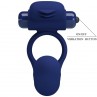 PRETTY LOVE AJMAL ANILLO VIBRADOR CON PLUG AZUL