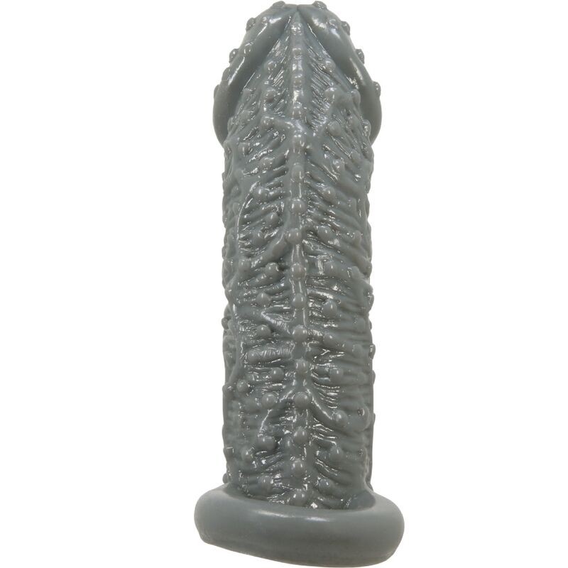 PRETTY LOVE FUNDA REALaSTICA ALARGADORA Y RETARDANTE PARA PENE MODELO 2 GRIS