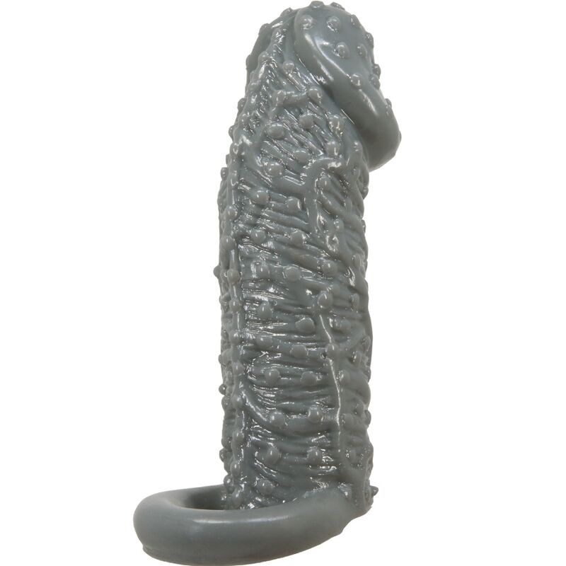 PRETTY LOVE FUNDA REALaSTICA ALARGADORA Y RETARDANTE PARA PENE MODELO 2 GRIS
