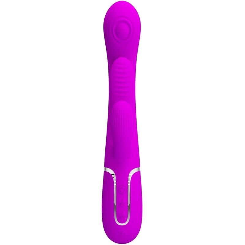 PRETTY LOVE SHANIA TRIPLE VIBRADOR RABBIT MULTIFUNCIaN ROSA