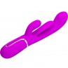 PRETTY LOVE SHANIA TRIPLE VIBRADOR RABBIT MULTIFUNCIaN ROSA