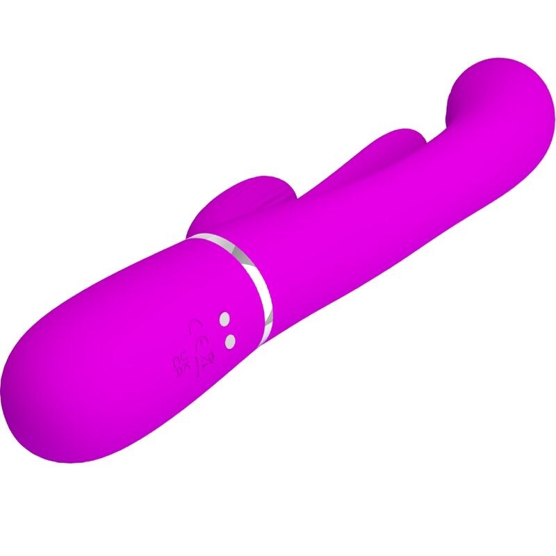 PRETTY LOVE SHANIA TRIPLE VIBRADOR RABBIT MULTIFUNCIaN ROSA