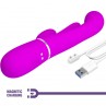 PRETTY LOVE SHANIA TRIPLE VIBRADOR RABBIT MULTIFUNCIaN ROSA