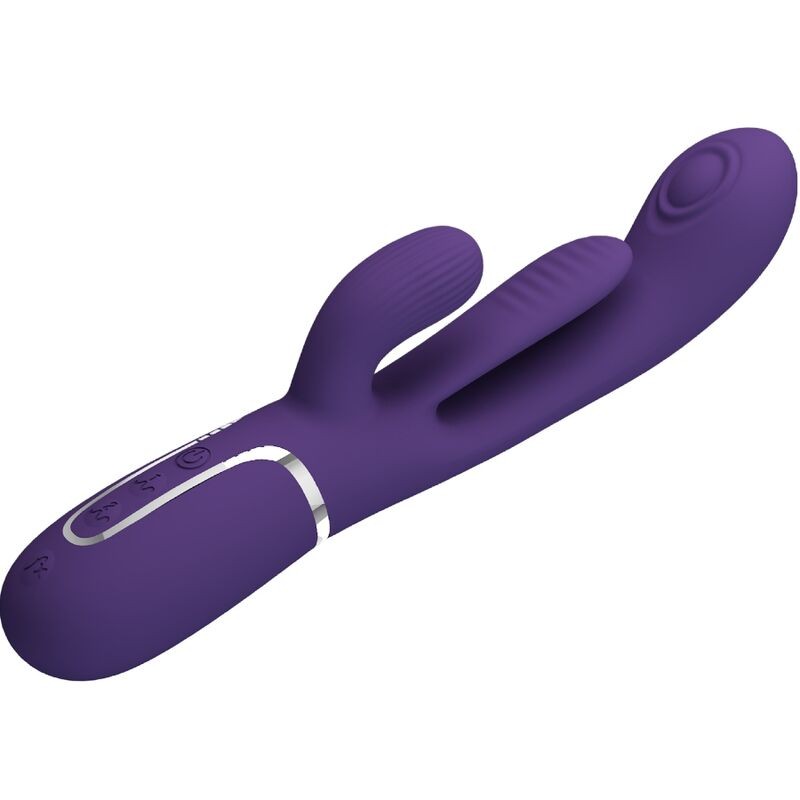 PRETTY LOVE SHANIA TRIPLE VIBRADOR RABBIT MULTIFUNCIaN MORADO