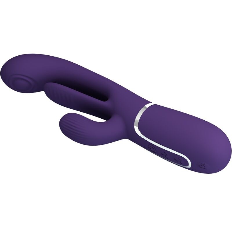 PRETTY LOVE SHANIA TRIPLE VIBRADOR RABBIT MULTIFUNCIaN MORADO