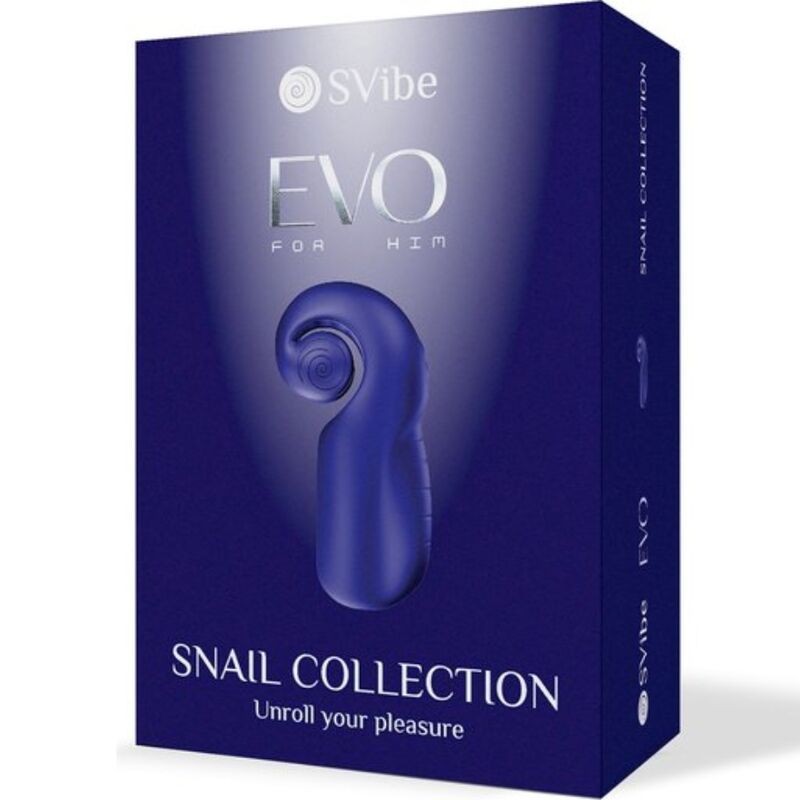 SNAIL VIBE EVO FOR HIM MASTURBADOR MASCULINO SLIDE N ROLL AZUL OSCURO