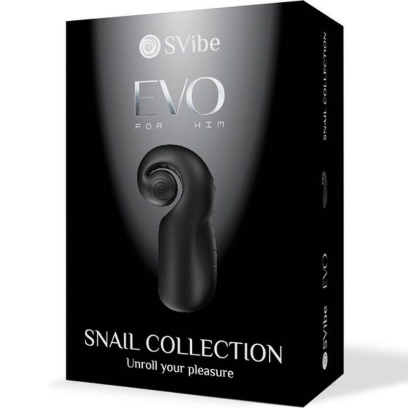 SNAIL VIBE EVO FOR HIM MASTURBADOR MASCULINO SLIDE N ROLL NEGRO