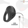 INTENSE CLOVER ANILLO VIBRADOR PENE 10 VIBRACIONES NEGRO