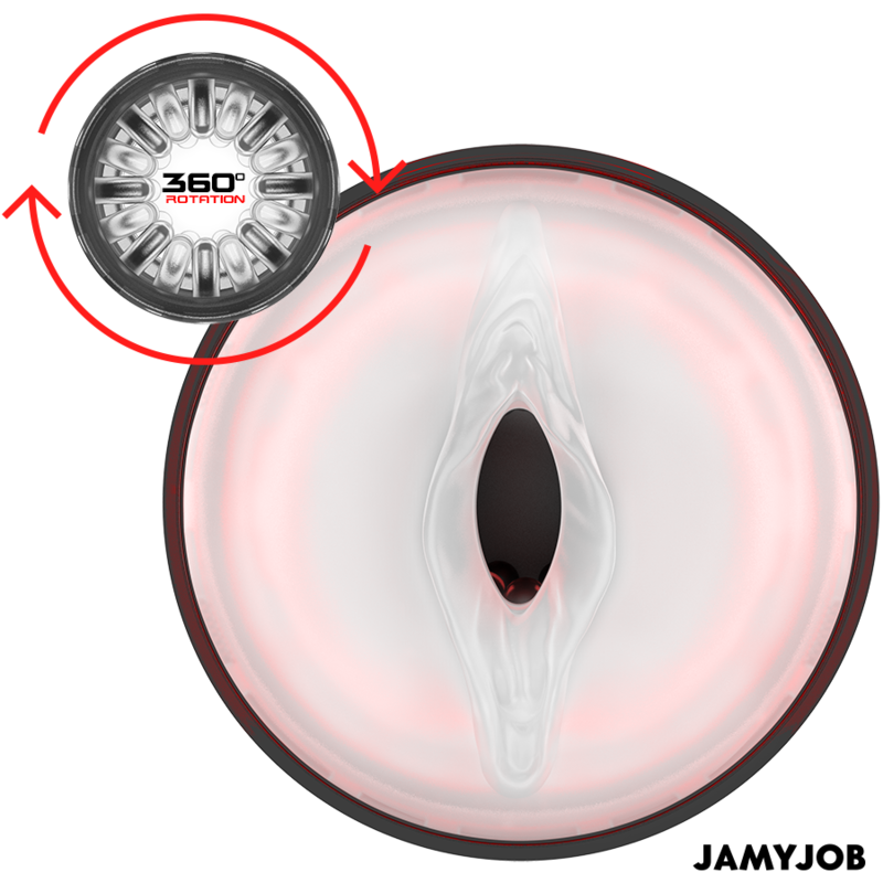 JAMYJOB CYCLONE MASTURBADOR VAGINA AUTOMaTICO 10 MODOS SUCCIaN Y EMPUJE