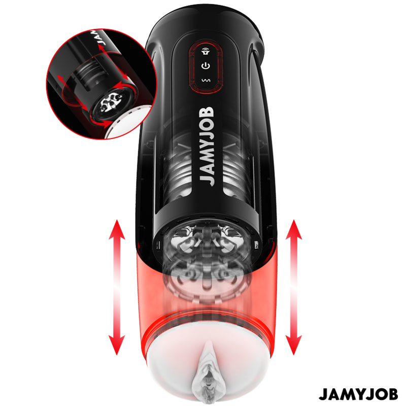JAMYJOB STORM MASTURBADOR VAGINA AUTOMaTICO 10 MODOS SUCCIaN Y EMPUJE