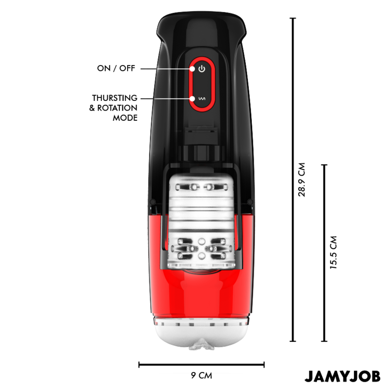 JAMYJOB STORM MASTURBADOR VAGINA AUTOMaTICO 10 MODOS SUCCIaN Y EMPUJE