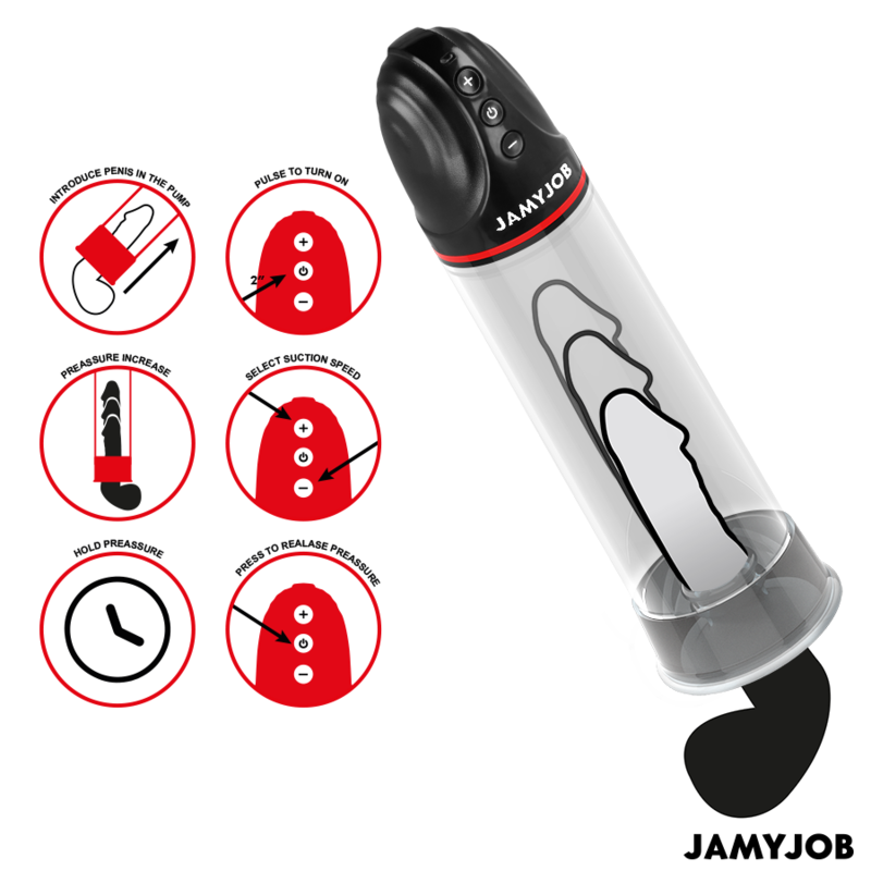 JAMYJOB XPAND BOMBA AUTOMaTICA 3 NIVELES DE SUCCIaN GRIS