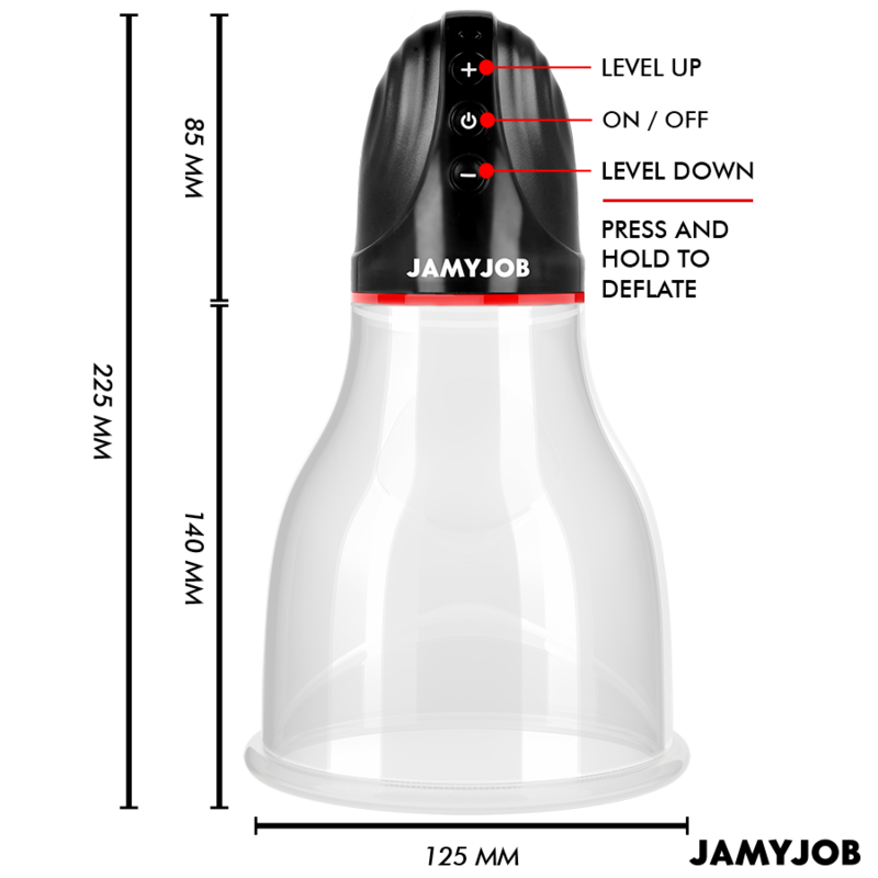 JAMYJOB XPAND LITE BOMBA AUTOMaTICA DE TESTaCULOS 3 NIVELES DE SUCCIaN GRIS