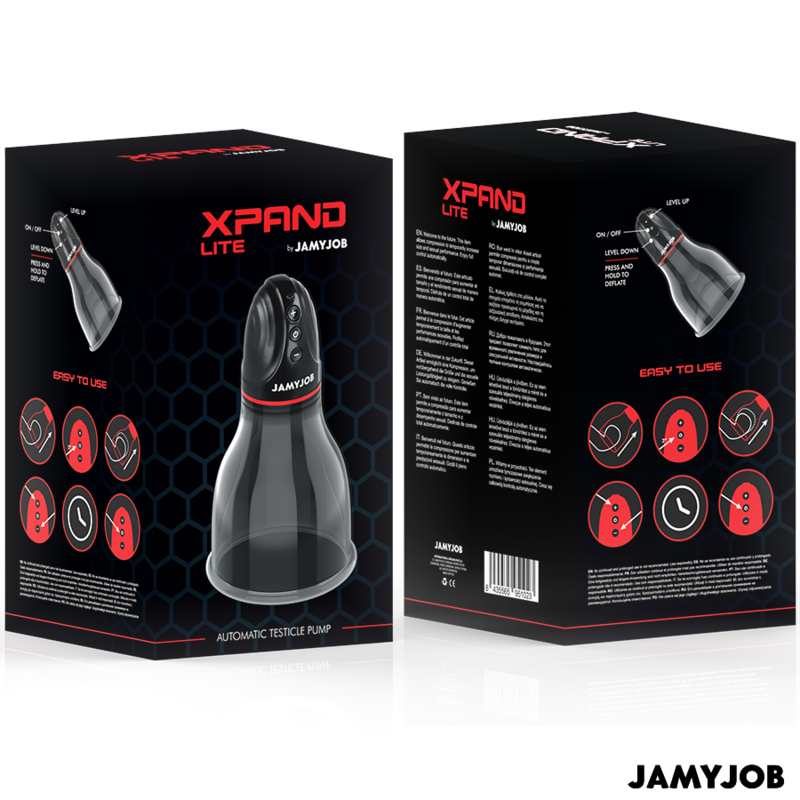 JAMYJOB XPAND LITE BOMBA AUTOMaTICA DE TESTaCULOS 3 NIVELES DE SUCCIaN GRIS