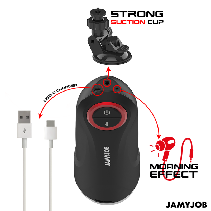 JAMYJOB GRAVITY MASTURBADOR VAGINA AUTOMaTICO 5 MODOS SUCCIaN