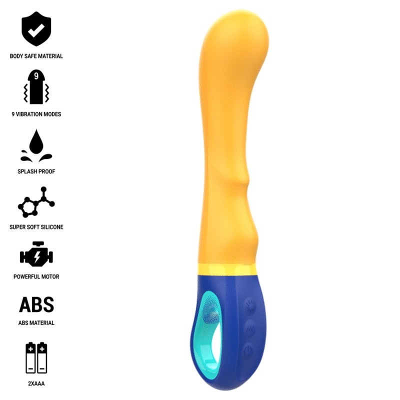 INTENSE SHAGGY VIBRADOR PUNTO G AMARILLO