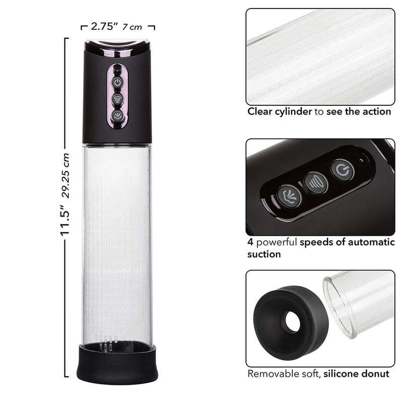 CALEXOTICS PEAK BOMBA SUCCIONADORA 4 VELOCIDADES NEGRO