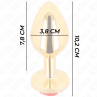 KINK PLUG ANAL DORADO ROSA ROJA TALLA L