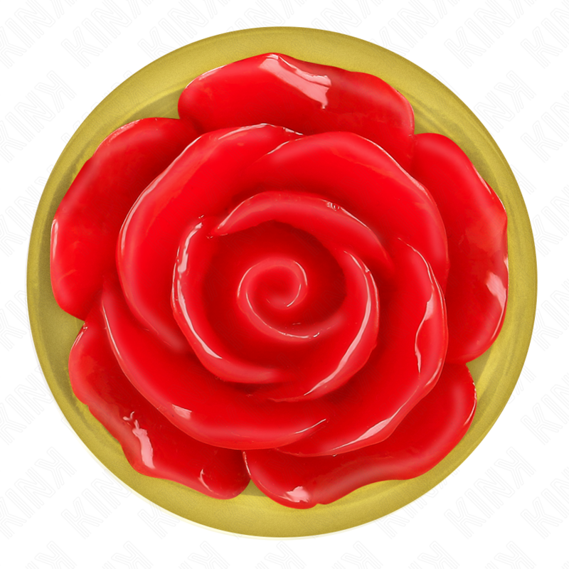 KINK PLUG ANAL DORADO ROSA ROJA TALLA L