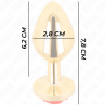 KINK PLUG ANAL DORADO ROSA ROJA TALLA S