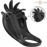 INTENSE MABEL ANILLO VIBRADOR 10 VIBRACIONES CON ESTIMULADOR DE CLaTORIS NEGRO