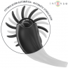 INTENSE MABEL ANILLO VIBRADOR 10 VIBRACIONES CON ESTIMULADOR DE CLaTORIS NEGRO