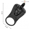 INTENSE MABEL ANILLO VIBRADOR 10 VIBRACIONES CON ESTIMULADOR DE CLaTORIS NEGRO