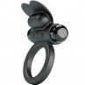 PRETTY LOVE DEBONAIRE ANILLO VIBRADOR CONEJO 10 VIBRACIONES NEGRO