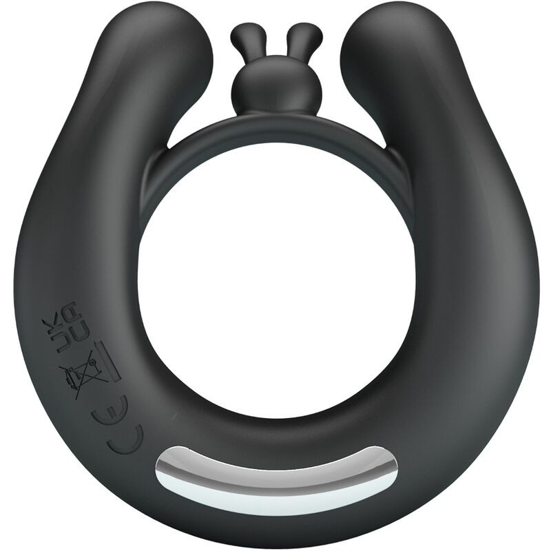 PRETTY LOVE DAHLIA ANILLO VIBRADOR ESTIMULADOR DE CLaTOIS 12 VIBRACIONES NEGRO