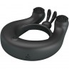 PRETTY LOVE DAHLIA ANILLO VIBRADOR ESTIMULADOR DE CLaTOIS 12 VIBRACIONES NEGRO