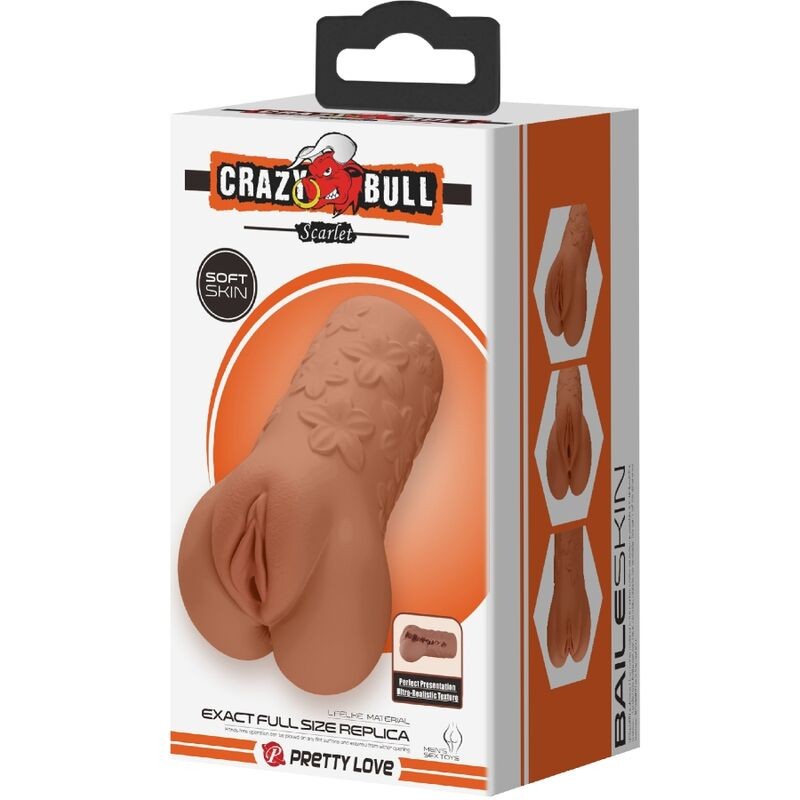CRAZY BULL SCARLET VAGINA Y ANO DISEaO CON FLORES NATURAL