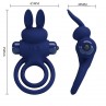 PRETTY LOVE DAREY DOBLE ANILLO VIBRADOR RABBIT AZUL