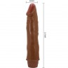 BAILE DWARF VIBRADOR REALaSTICO 21 CM MULATO