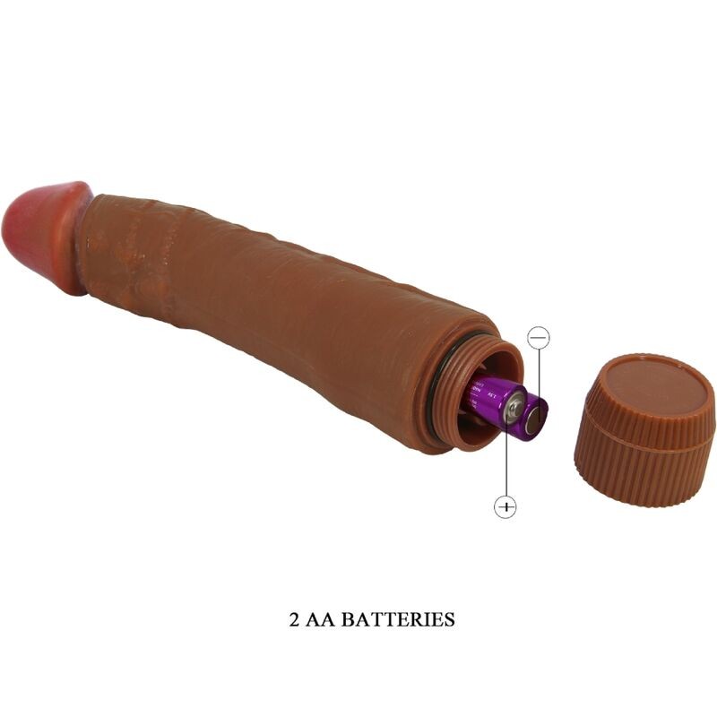 BAILE DYBBUK VIBRADOR REALaSTICO 24 CM MULATO