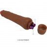 BAILE DRYAD VIBRADOR REALaSTICO 25 CM MULATO