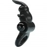 PRETTY LOVE EXCITING RING ANILLO VIBRADOR RABBIT 10 VIBRACIONES NEGRO