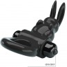 PRETTY LOVE EXCITING RING ANILLO VIBRADOR RABBIT 10 VIBRACIONES NEGRO