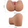 CRAZY BULL MILA TRASERO VIBRADOR CON VAGINA Y ANO REALaSTICO NATURAL CONTROL REMOTO