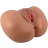 CRAZY BULL LUNA TRASERO VIBRADOR CON VAGINA Y ANO REALaSTICO NATURAL CONTROL REMOTO