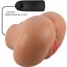 CRAZY BULL LUNA TRASERO VIBRADOR CON VAGINA Y ANO REALaSTICO NATURAL CONTROL REMOTO