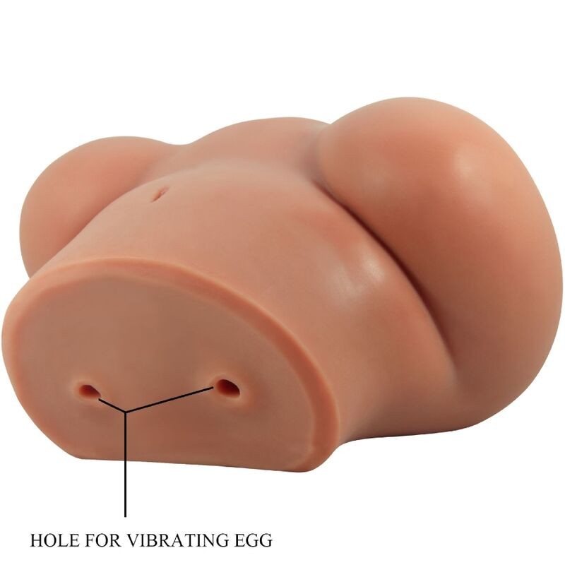 CRAZY BULL LUNA TRASERO VIBRADOR CON VAGINA Y ANO REALaSTICO NATURAL CONTROL REMOTO