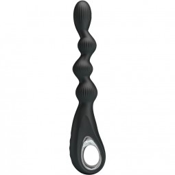 PRETTY LOVE FEDERER VIBRADOR ANAL 12 VIBRACIONES NEGRO