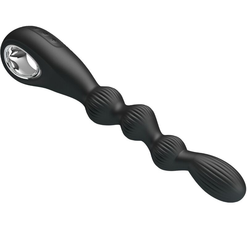 PRETTY LOVE FEDERER VIBRADOR ANAL 12 VIBRACIONES NEGRO