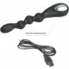 PRETTY LOVE FEDERER VIBRADOR ANAL 12 VIBRACIONES NEGRO