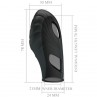 PRETTY LOVE LICH VIBRADOR DE DEDO SILICONA NEGRO