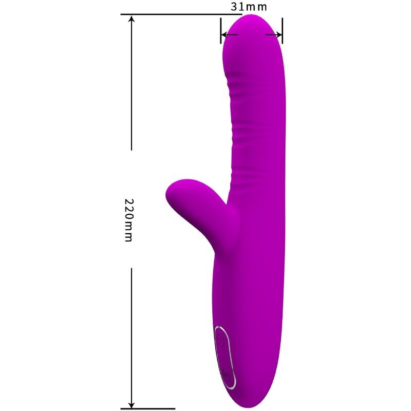 PRETTY LOVE ANGELIQUE VIBRADOR MULTIFUNCIaN ESTIMULADOR DE CLaTORIS MORADO